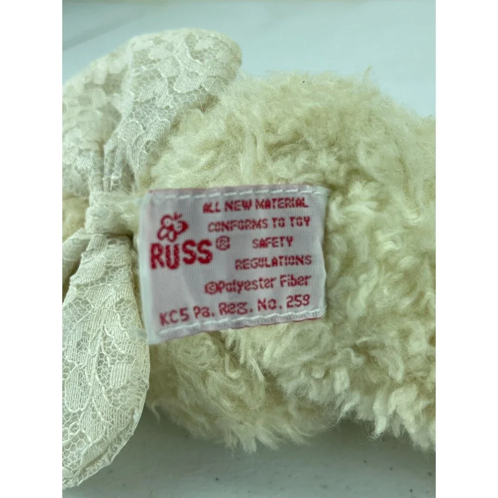 Russ Harmony Bear Plush Lace Wings Stuffed Animal Toy